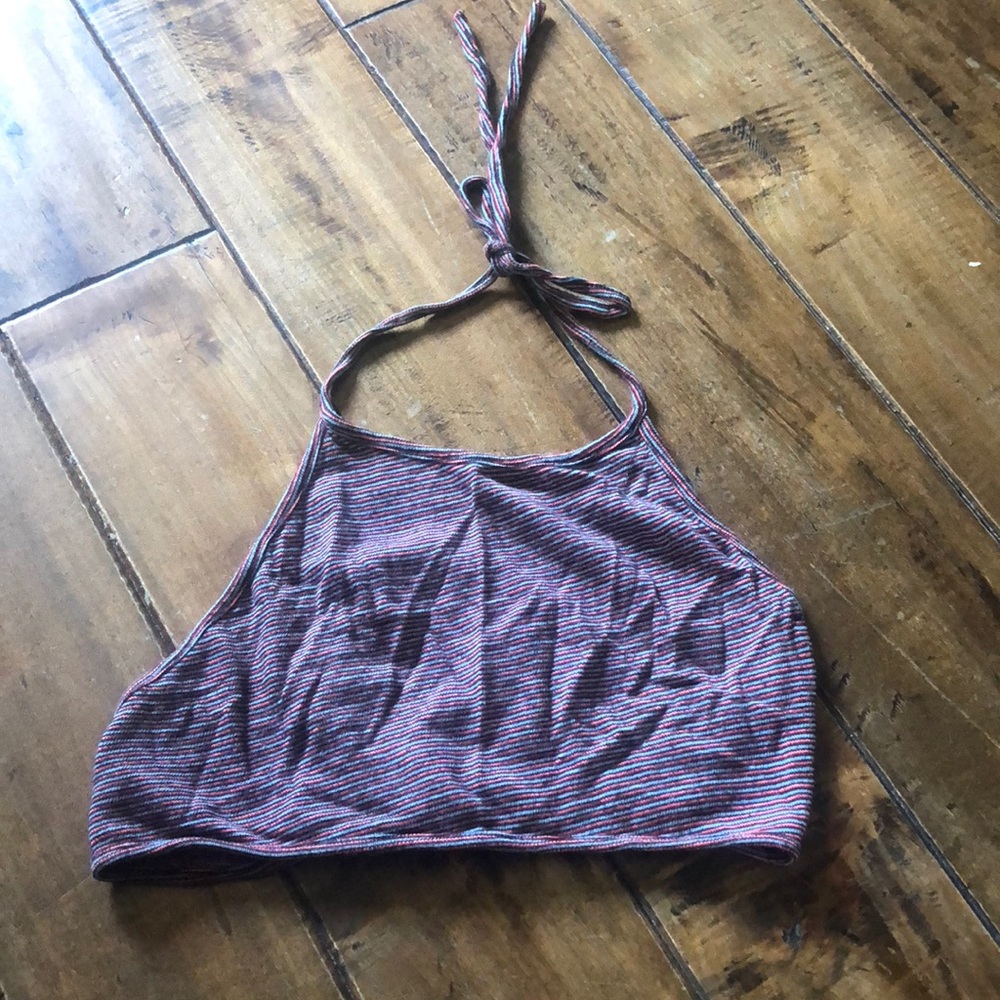 Brandy Melville Striped Halter Top